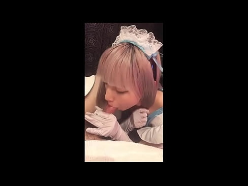 ❤️ Idol Japanese [mayuka], Aṣọ iranṣẹbinrin Faranse, apakan 1, ifefẹfẹ ati fifẹ kuro pẹlu ipara ️ Iwa onihoho furo ❤